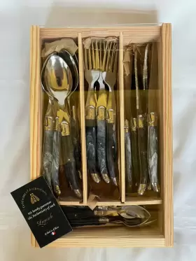 CC-920 CLERMONT COUTELLERIE Flatware Set Elegant Marble