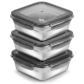 B0F44VXZL6 CLWVPCOT Steel Sandwich Containers Airtight Lids