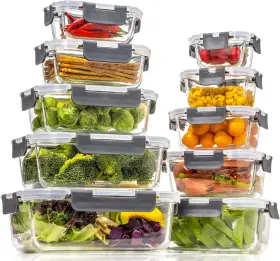 B0B6NY9KKQ COCCOT Glass Food Storage Containers Lids Meal