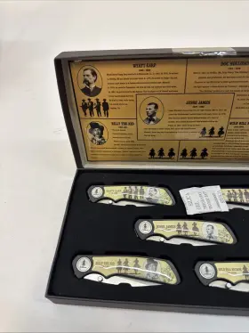 KN-1977 COLLECTIONS ETC Set Cowboy Legends West Knives Box #2