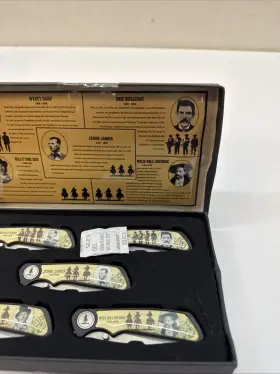 KN-1977 COLLECTIONS ETC Set Cowboy Legends West Knives Box #3