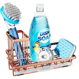 B0D48NYM79 CONSUMEST Sponge Holder Sink Caddy Organizer Drip