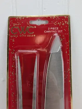 729016761872 COOK WITH ME Cwc Carving Set Knife Fork Holiday #2