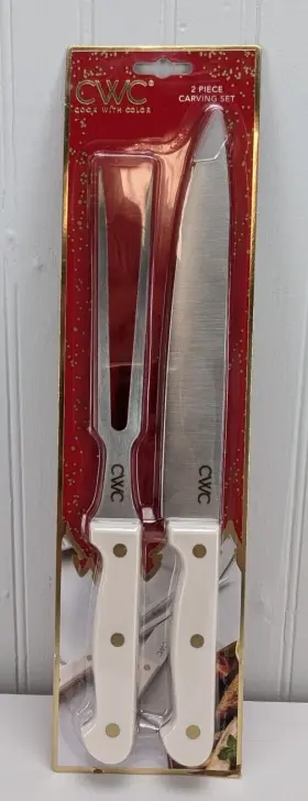 729016761872 COOK WITH ME Cwc Carving Set Knife Fork Holiday