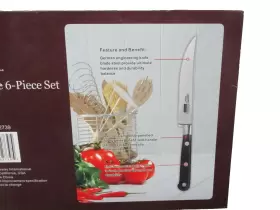 02739 COOKS STANDARD Steak Knives Set High Carbon Steel #2