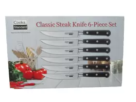 02739 COOKS STANDARD Steak Knives Set High Carbon Steel