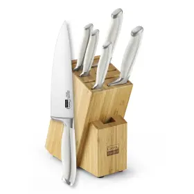 813046027418 COOKS STANDARD Kitchen Knife Set Block Steel