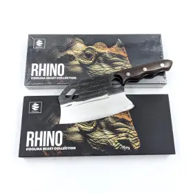 AKSS125C COOLINA Rhino Steel Blade Wood Handle Cleaver Chefs