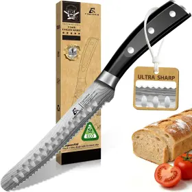 972822278377 COQUUSAID Kitchen Utility Knife Serrated Ultra
