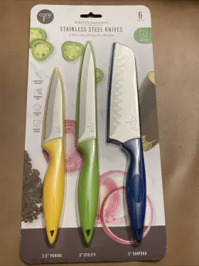 16465 CORE KITCHEN Precision Knife Set Guards Paring Utility