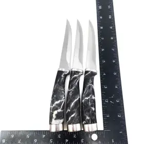 23585 CORE KITCHEN Essential Grip Steel Steak Knife Set #3