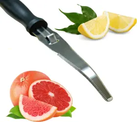 705353904905 STEEL Grapefruit Knife Curved Serrated Handle