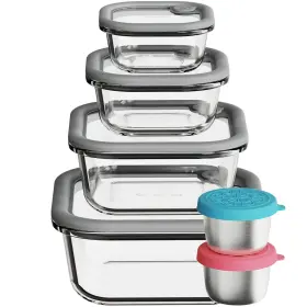 B0FJ2K2KZX COSYSHINY Glass Food Storage Containers Silicone