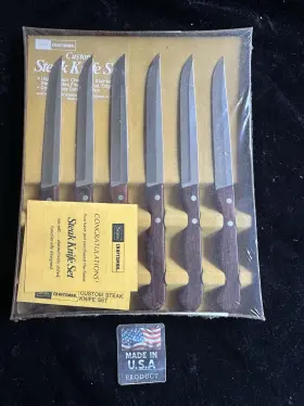 9069 CRAFTSMAN Nos Sears Steak Knife Set