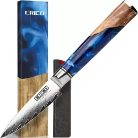 690005681344 CRICO Paring Knife Fruit Kitchen Knives Damascus