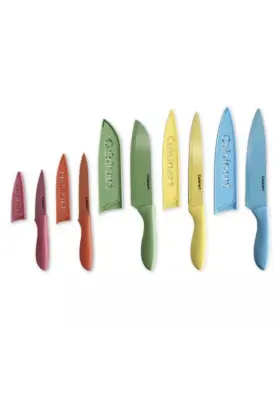 086279174857 CUISINART Advantage Ceramic Coated Knife Set