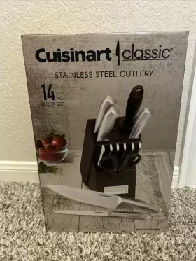 086279186942 CUISINART Cassic Steel Cutlery Block Set