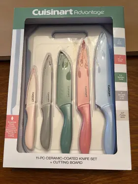 086279214560 CUISINART Advantage Ceramic Coated Knife Set