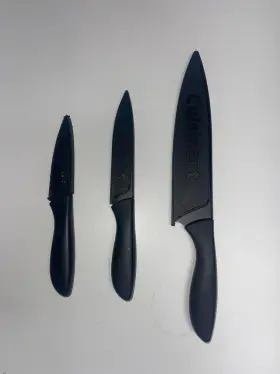 502355-0421 CUISINART Knife Set Ceramic Coated Covers