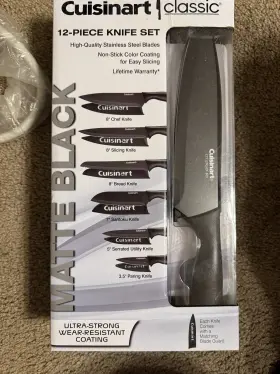 C77-12PGJCP CUISINART Ceramic Coated Cutlery Knife Set