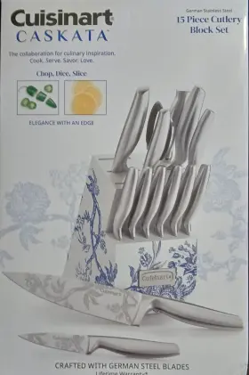 C77SS-15PKCA CUISINART Caskata Steel Cutlery Block Set