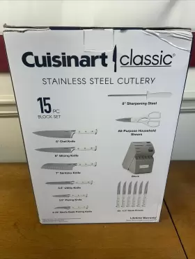 C77WTR-15PG CUISINART Classic Forged Triple Rivet Knife Set #2