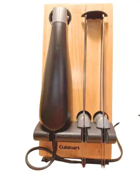 ELK-80 CUISINART Electric Knife Set Wood Block Serrated Blade