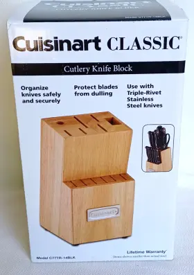 SPM14781685332 CUISINART Cutlery Knife Block Wood Classic