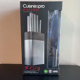350737670672 CUISINE Pro Daisho Steel Knife Block Set