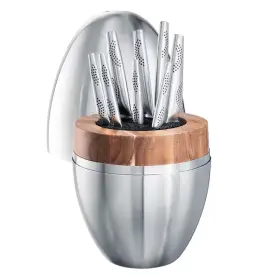 445044965954 CUISINE Pro Steel Knife Set Egg Block