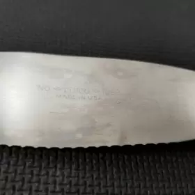 1068 CUTCO Spatula Spreader Serrated Edge Swirl Wood Handle #2
