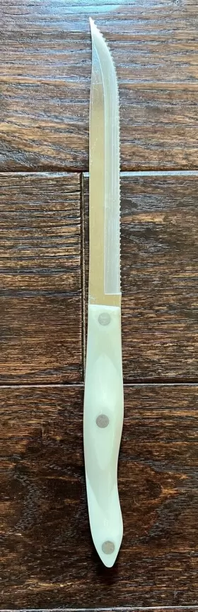 1729-JC CUTCO Serrated Carver Knife Pearl Handle #2