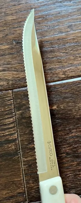 1729-JC CUTCO Serrated Carver Knife Pearl Handle #3