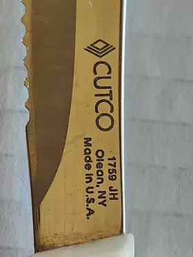 1759-JH CUTCO Pearl Steak Table Knife Serrated #2