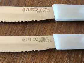 1759-KJ CUTCO Set Pearl Steak Table Knife Serrated #2