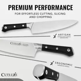 855532008013 CUTLUXE Chef Knife Razor Sharp Blade Ergonomic #2