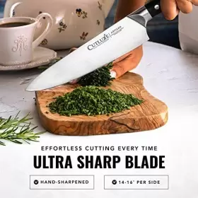 855532008013 CUTLUXE Chef Knife Razor Sharp Blade Ergonomic #3
