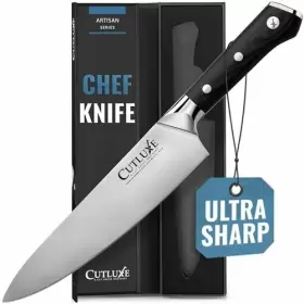 855532008013 CUTLUXE Chef Knife Razor Sharp Blade Ergonomic