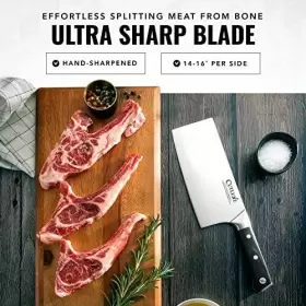 855532008099 CUTLUXE Cleaver Knife Meat Butcher Cutting Germ #3