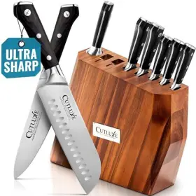 855532008150 CUTLUXE Chef Knife Set Kitchen Block Raz