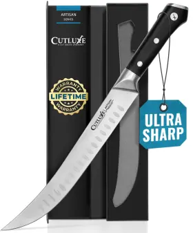 855532008426 CUTLUXE Butcher Knife Cimeter Breaking Razor