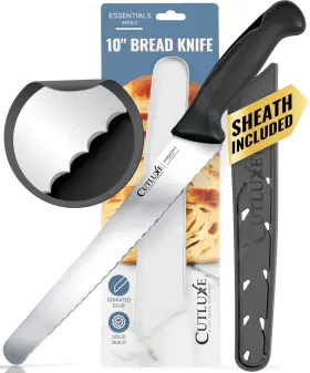 855532008464 CUTLUXE Bread Knife Cover Razor Sharp Serrated