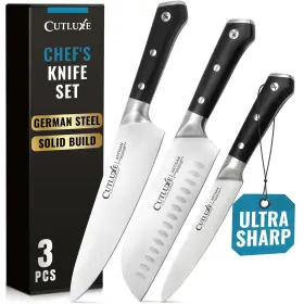 855532008624 CUTLUXE Chef Knife Set Razor Sharp Ger