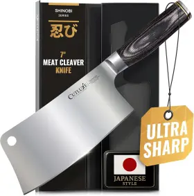 855532008884 CUTLUXE Meat Cleaver Knife Ultra Sharp Butcher