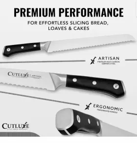 ART-BRD-10-1 CUTLUXE Artisan Bread Knife Serrated Edge #2