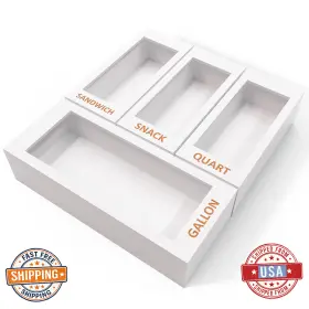 B0C6TDWMML DALSHABET Food Storage Bag Organizer Kitchen Boxe