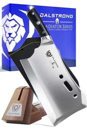 313031636682 DALSTRONG Gladiator Meat Cleaver Knife Wood