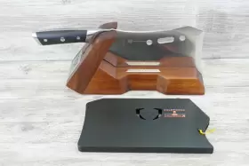 B07L8M41ZG DALSTRONG Obliterator Meat Cleaver Gladiator Wood #2