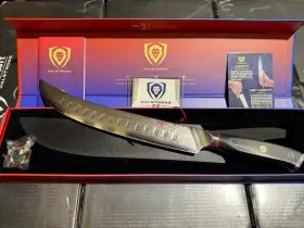 X001LZS5WJ DALSTRONG Shogun Butcher Knife Steel Handle Guard