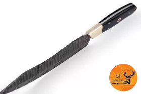 1276 DAMASCUS Kitchen Cutlery Chef Knife Forged Steel Blade #3